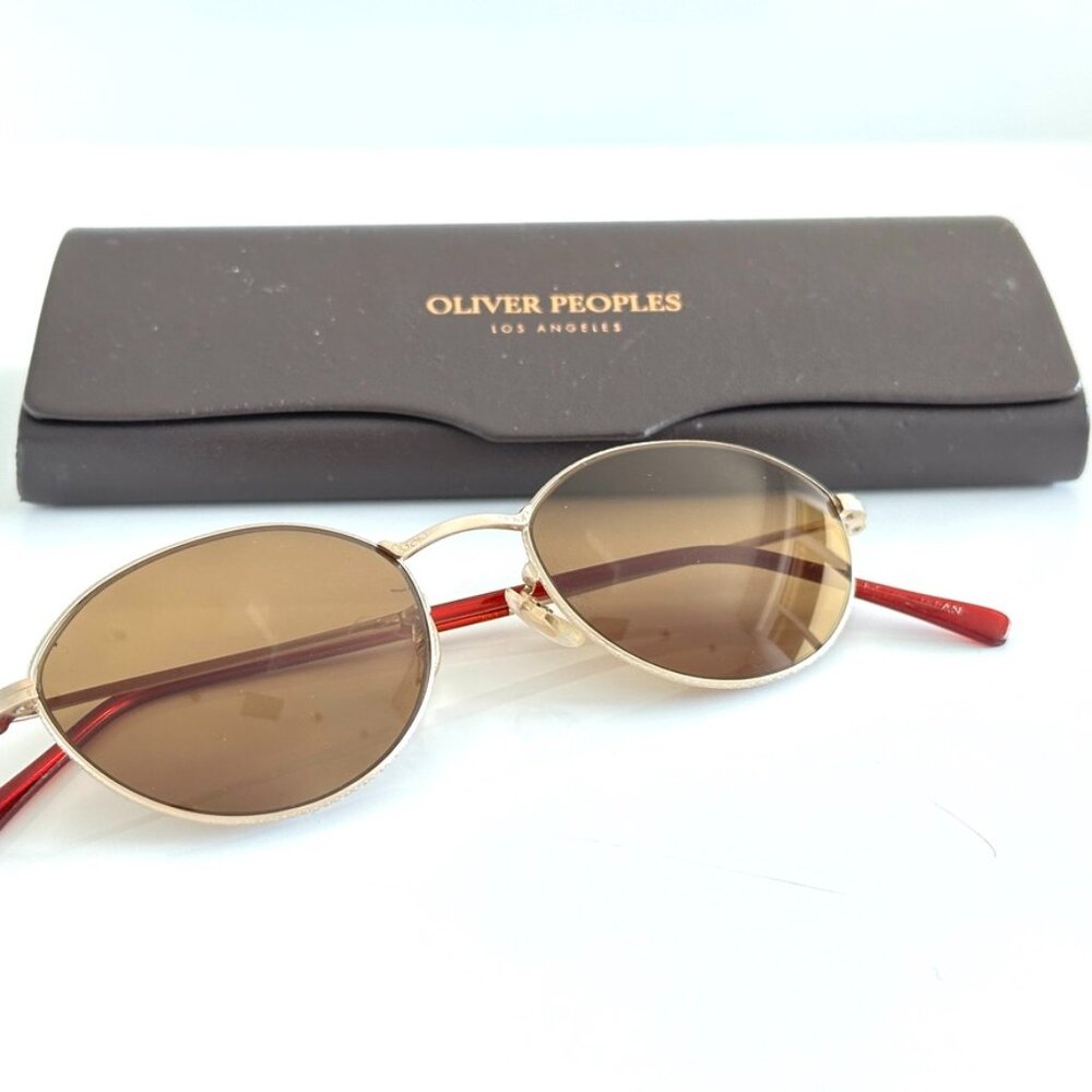 *RARE* OLIVER PEOPLES  Vintage 1990’s Sunglasses OP-85 Burgundy Made in Japan